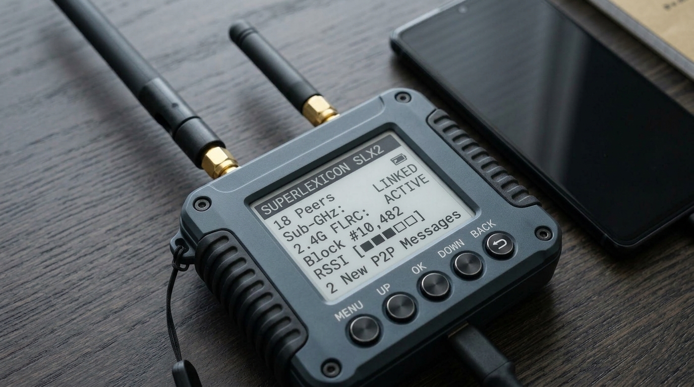 SuperLexicon SLX2 Dual-Band E-Ink Pocket Companion